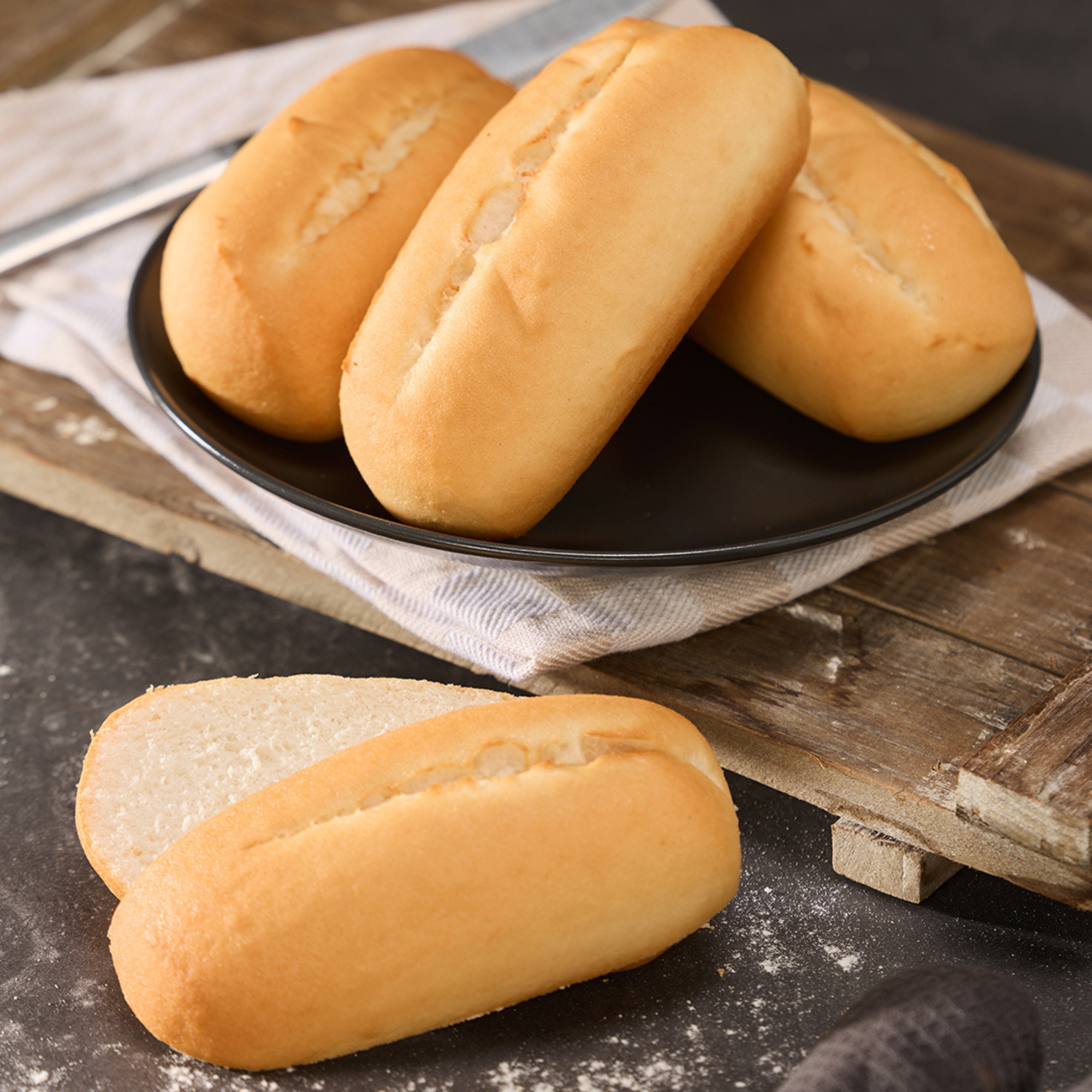 Afbakbroodjes wit glutenvrij per 4