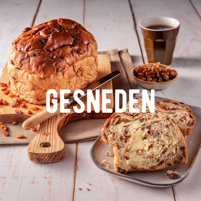 Rozijnenbrood Gesneden