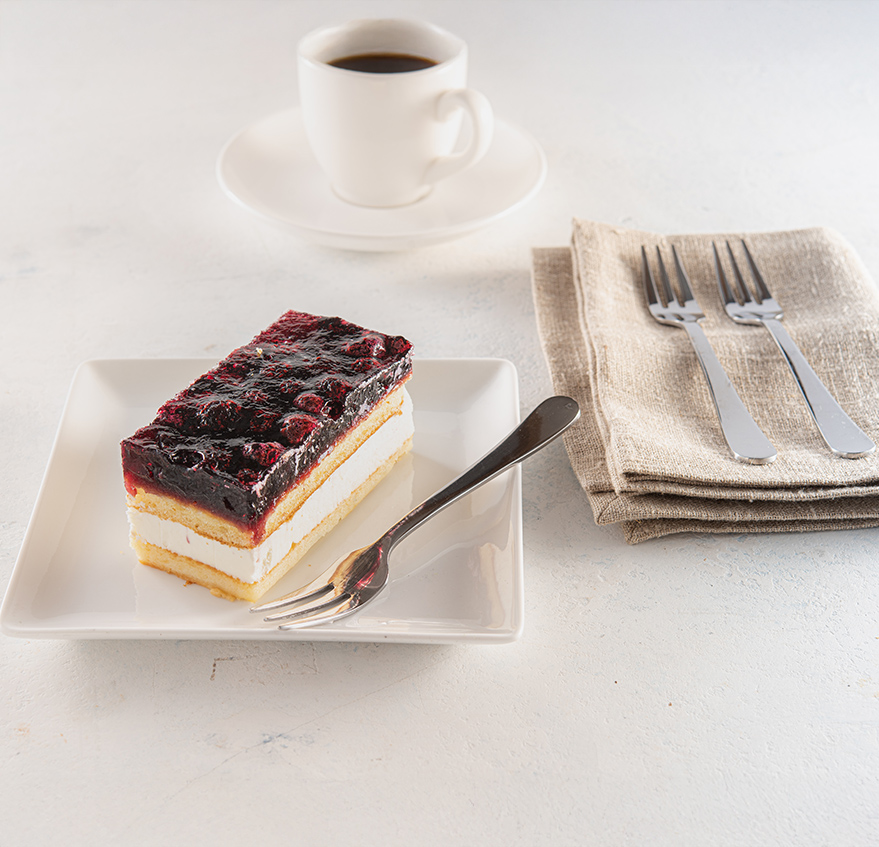 Gluten- en lactosevrij Bosbes gebak