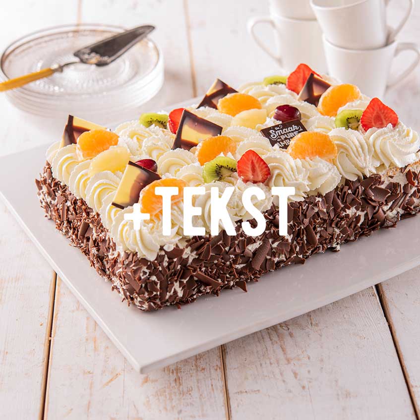 Slagroomtaart 12 pers. + tekst