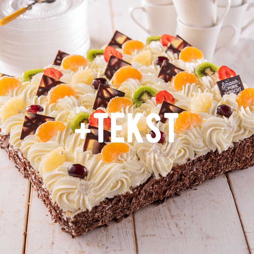 Slagroomtaart 24 pers. + tekst