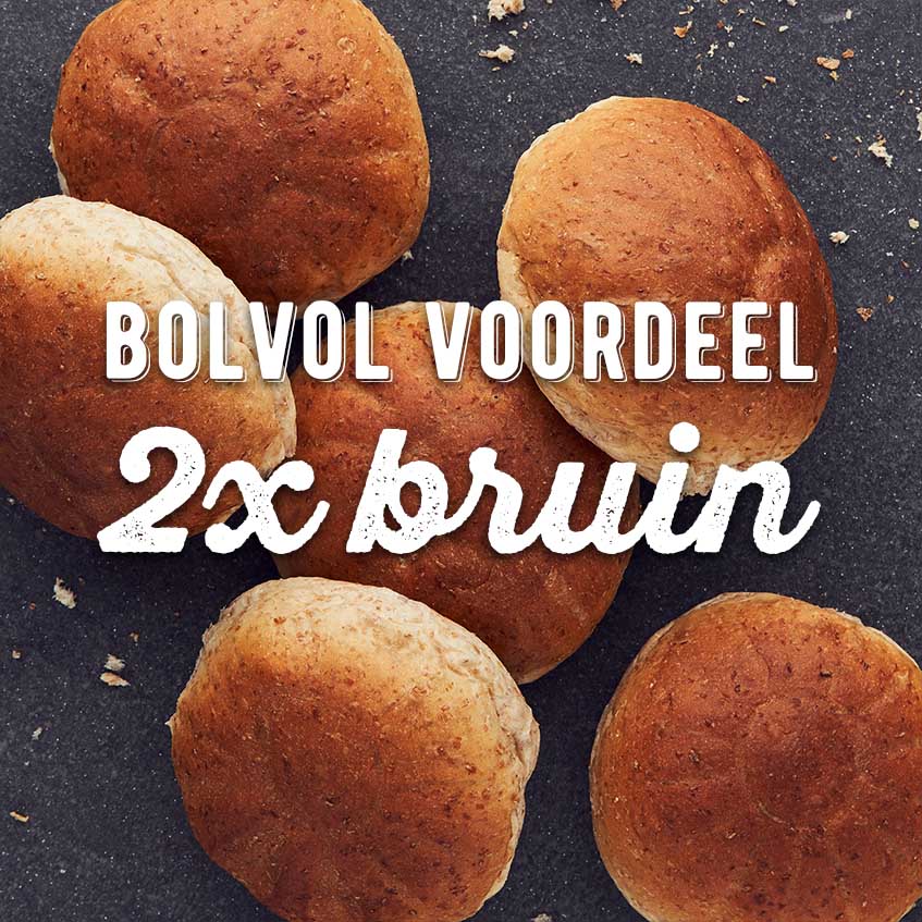 Bolvol voordeel 2 x 6 bruine bollen