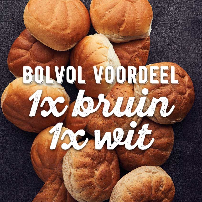 Bolvol voordeel 6 witte- en 6 bruine bollen