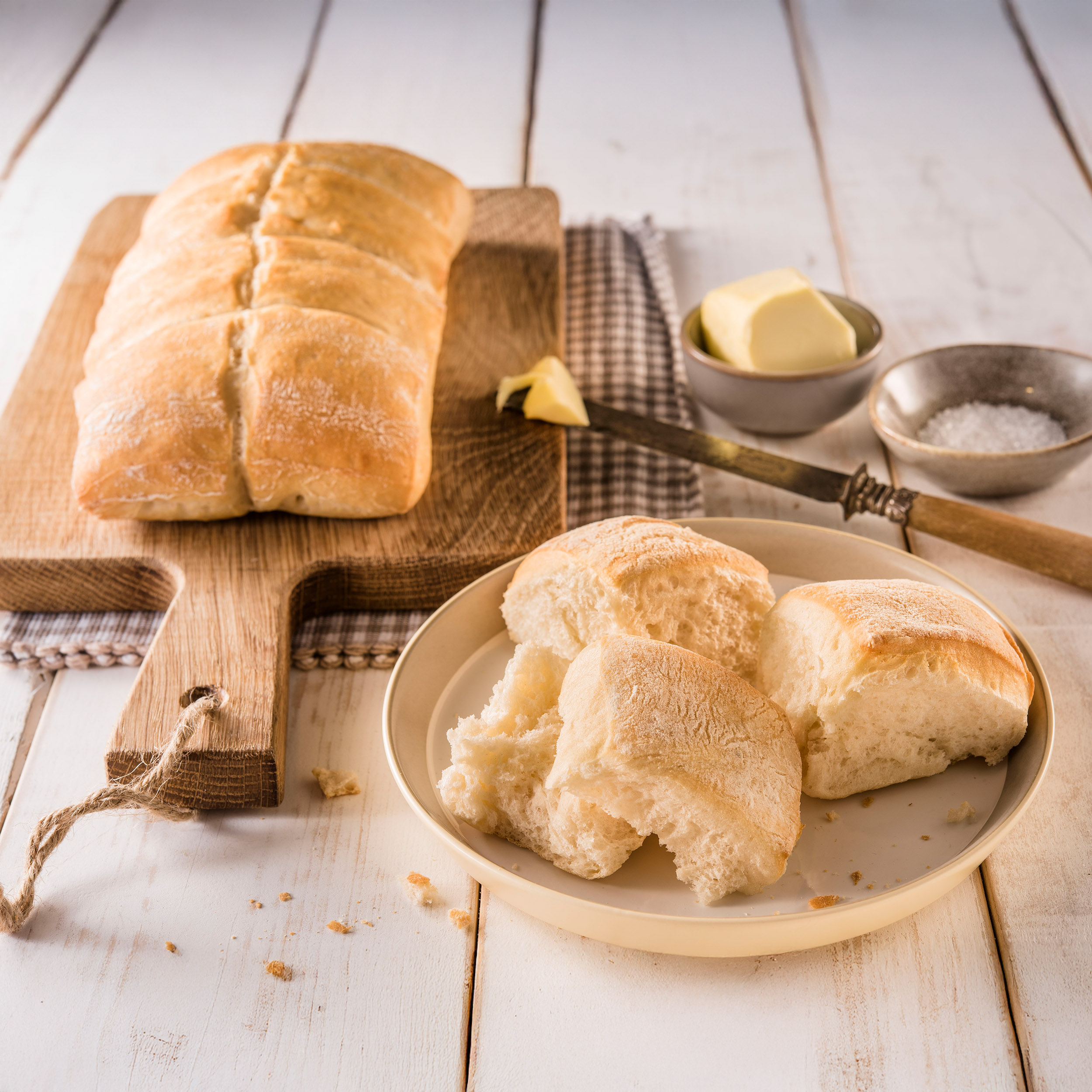 Tapas brood wit verpakt