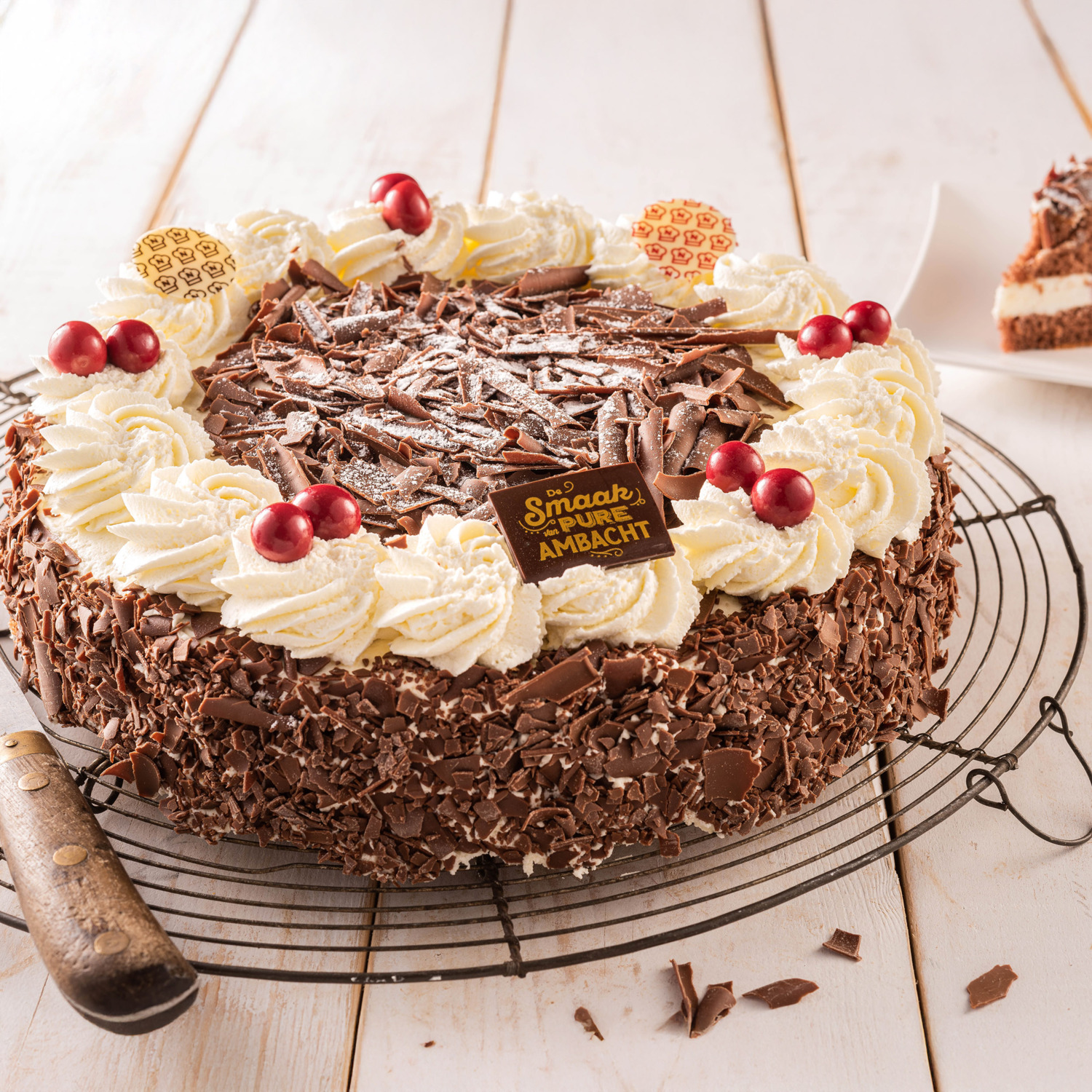Schwarzwalder kirsch taart 12 pers